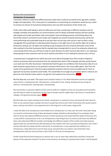 Tech Award in Enterprise Component 2 Assignment A Distinction example