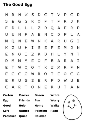 The Good Egg Word Search