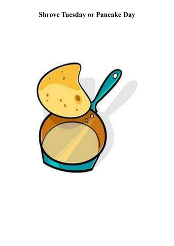 Shrove Tuesday Worksheet
