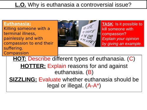 WJEC GCSE RE - Euthanasia - Unit One