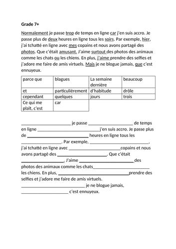 French KS4 technology