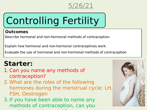 Artificial control of fertility AQA science trilogy Biology GCSE