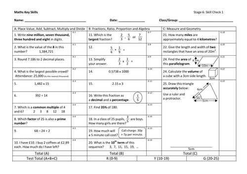 Basic Skills Y6 | Teaching Resources