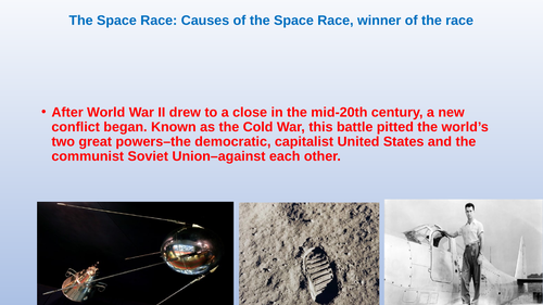 research topics about the space race