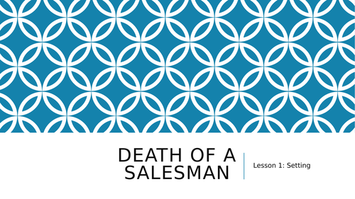 AQA Lit B A level Tragedy - Death of a Salesman scheme