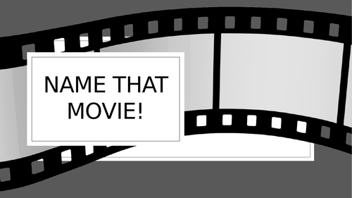 Name That Movie Quiz - 20 questions Fun PowerPoint