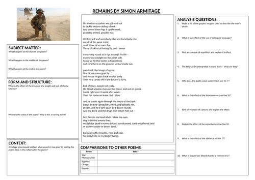 Remains - Revision Lesson