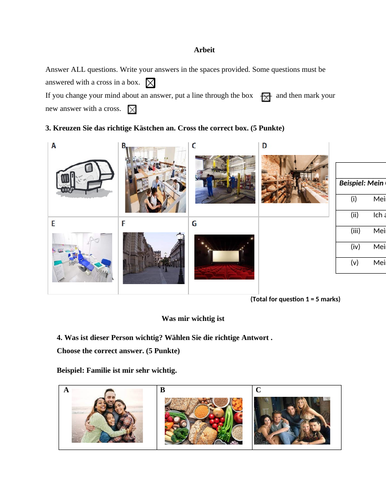 Reading tasks iGCSE style for Y9 or Y10 practice