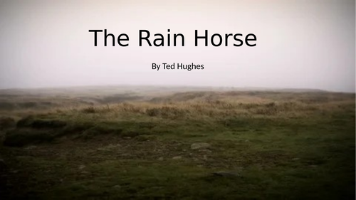 The Rain Horse by Ted Hughes - Comprehension Task & PEA Task