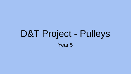 DT Pulleys project KS2