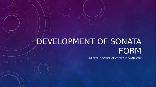 Development of Sonata Form