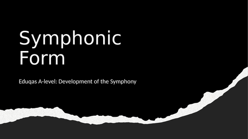 Changes in Symphonic Form