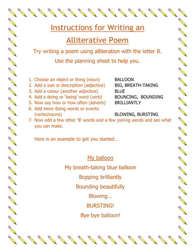 Alliteration & Poetry Teaching Resources