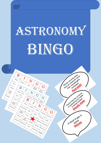 Physics Bingo: Astronomy/Space