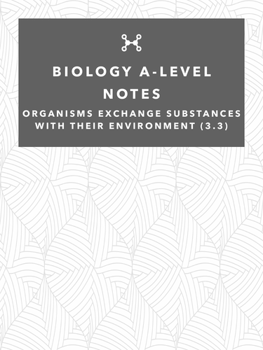 A-Level Biology Revision Notes - Organisms Exchange Substances with their Environment