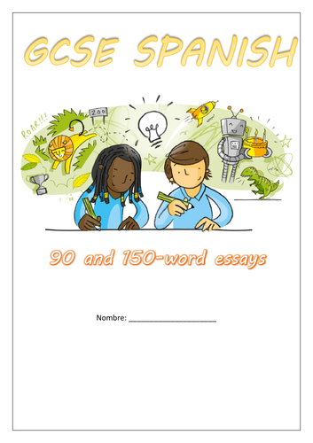 Spanish extended writing booklet