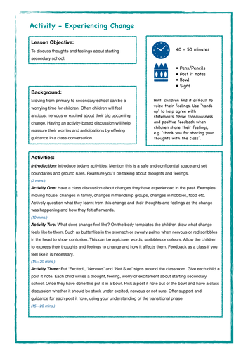 Change - Starting Secondary School