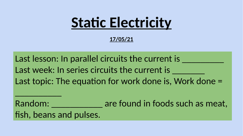 KS3 Electricity complete unit