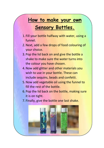 Sensory Bottle Recipe