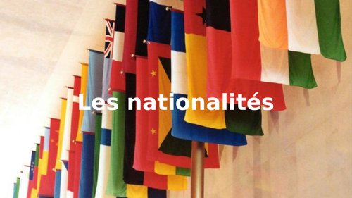 Les nationalités (French nationalities)