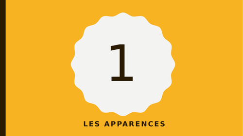 Les apparences (French descriptions and appearances)
