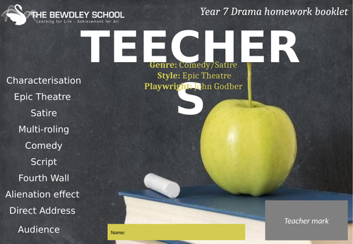 Teechers by Godber (homework booklet)