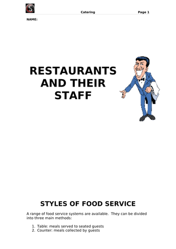 Restaurants and their Staff