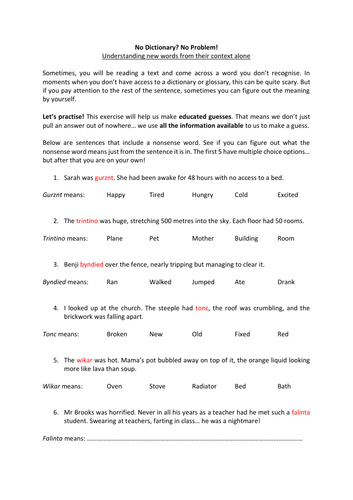 understanding-words-from-context-teaching-resources