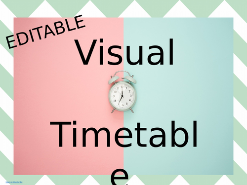 Visual Timetable Cards