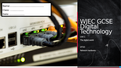 WJEC Digi Tech - Revision Workbook 8: Network hardware