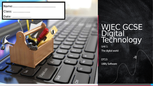 WJEC Digi Tech - Revision Workbook 11: Utility Software