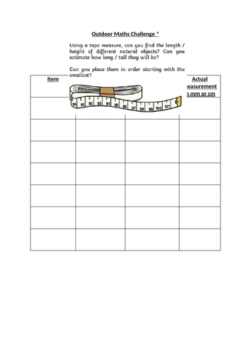 Outdoor Learning Measure