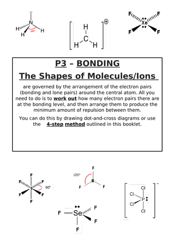 AQA P3 Bonding Unit - Shapes of Molecules/Ions