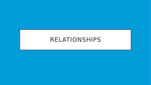 GRADE 9 - RELATIONSHIPS LESSON POWERPOINT - WJEC RS GCSE
