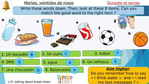 Y7 Spanish - Durante el recreo (Viva 1)