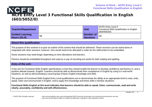 ncfe-functional-skills-english-entry-level-3-scheme-of-work-603-5052-0