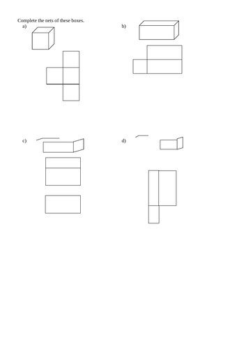 Nets of Cubes and Cuboids | Teaching Resources