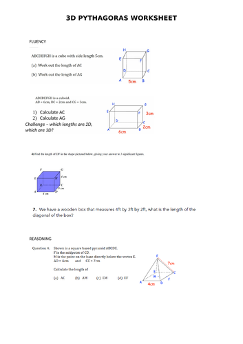 Secondary pythagoras resources