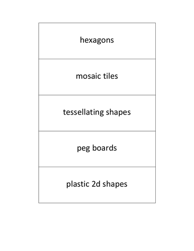 Mathematics resources classroom tray labels x 32