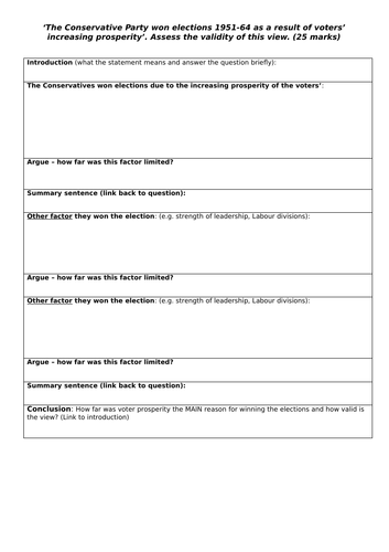 AQA 7042 Britain 2S - Unit 1 revision lesson
