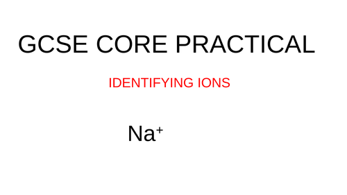 Edexcel CORE Practical - identifying ions in unknown samples