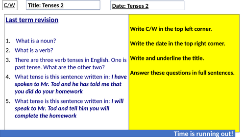 Tenses | Teaching Resources
