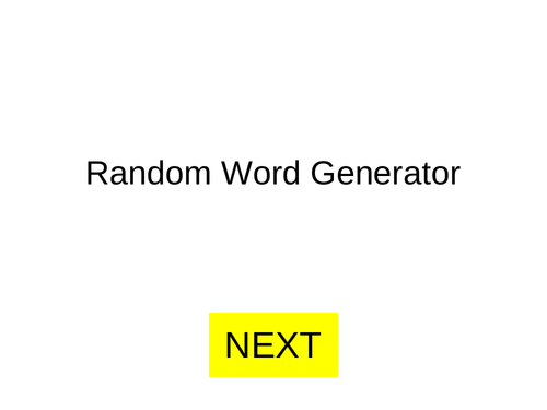 Random Word Generator Shapes Teaching Resources