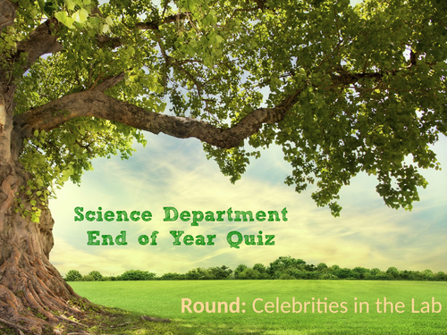 Science End of Year Quiz 2021