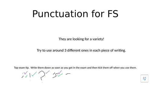 Functional Skills Punctuation