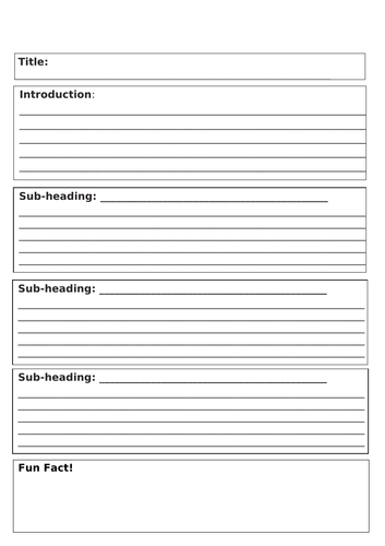 report writing exercises pdf