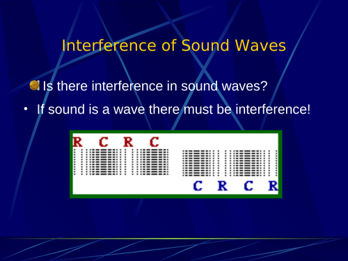 Interference of sound waves (beats) Grade 11 Physics Power Point ...