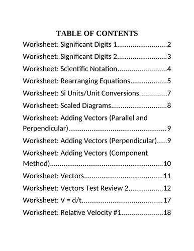 25 WORKSHEETS MOTION Kinematic Worksheets Grade 11 Physics Worksheet WITH ANSWER
