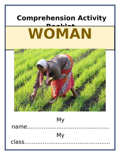 Woman Work - Maya Angelou - Comprehension Activities Booklet!