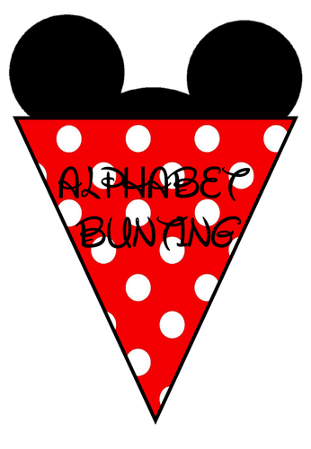 Disney Alphabet Bunting